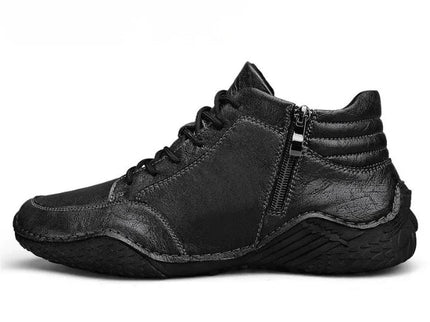 Wadenhohe Stiefel aus echtem Leder für Herren