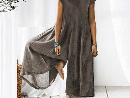 Woman Weites Overallkleid