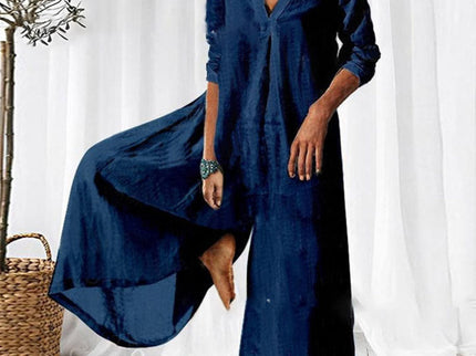 Woman Weites Overallkleid