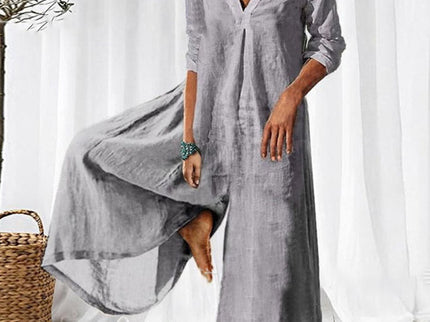 Woman Weites Overallkleid