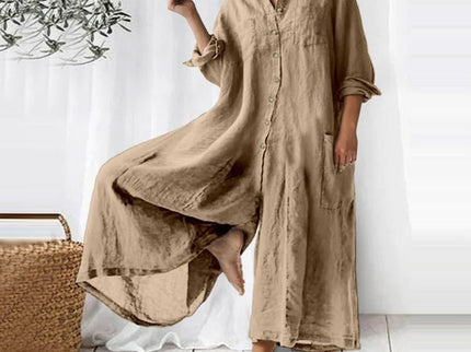Woman Weites Overallkleid