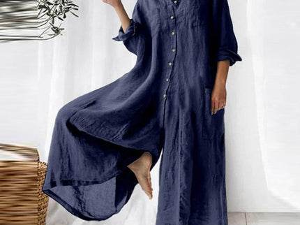 Woman Weites Overallkleid